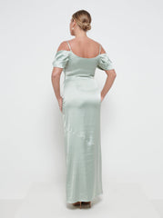 Lucette Recycled Maxi Bridesmaid Dress - Sage