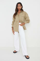 Max Utility Shirt - Pale Olive Grey