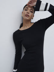 Milana Midaxi Knit Dress - Black
