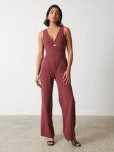 Miley Tie Back Jumpsuit - Wine