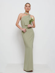 Milly Chiffon Bridesmaid Dress - Olive