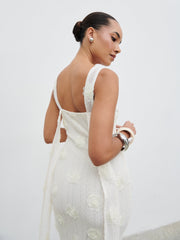 Nancie Floral Maxi Dress - Cream