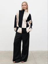 Nayah Jumper - Black and Cream Stripe
