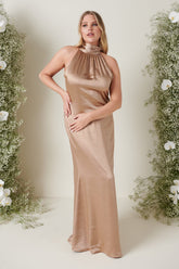 Odelle Maxi Bridesmaid Dress - Matte Mocha