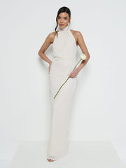 Odelle Chiffon Maxi Bridesmaid Dress - Champagne