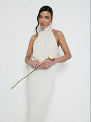 Odelle Chiffon Maxi Bridesmaid Dress - Champagne