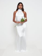 Odelle Maxi Bridesmaid Dress - Matte Ivory