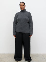 Odyssey A-Line Knit Jumper Curve - Charcoal