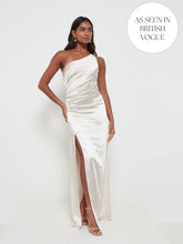 Amelia Ruched Maxi Bridesmaid Dress - Matte Champagne