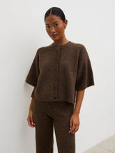 Ovalie Rib Knit Top - Chocolate