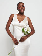 Piper Maxi Bridesmaid Dress - Matte Champagne