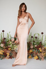 Piper Maxi Bridesmaid Dress - Matte True Blush