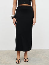 Reese Midaxi Knit Skirt - Black