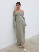 Renee Chunky Knit Midaxi Dress - Sage