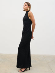 Rosalee Lace Maxi Dress - Black