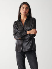 Rosalie Collared Blouse - Black