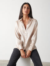 Rosalie Collared Blouse - Champagne Gold