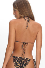 Kavera String Bikini Top Leopard