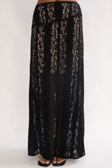 Eleesa Maxi Skirt Lace Black