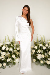 Rosie Maxi Bridesmaid Dress - Matte Ivory