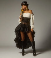 Steampunk Western Outlaw Six-Piece Costume Set