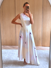 Ember One Shoulder Printed Midaxi Dress - Watercolour Poppy