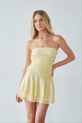 Nylah Drop Waist Sequin Mini Dress