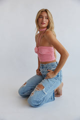 Regina Rose Mesh Halter Top