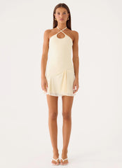 Vittoria Mini Dress - Baby Yellow