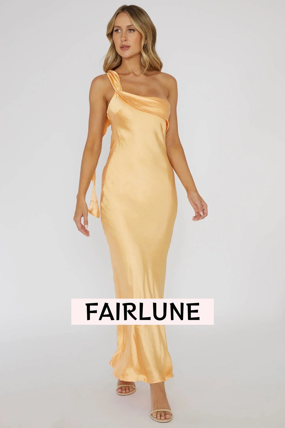 Carmel One-Shoulder Sash Maxi Dress Rockmelon