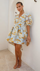 Abel Mini Dress - Blue