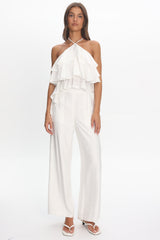 Darylyn Wide Leg Pants Off White