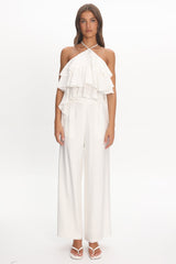 Darylyn Wide Leg Pants Off White