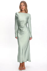 Loveland Cowl Back Midi Dress Sage