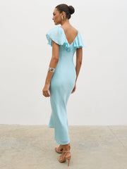 Adina Midaxi Dress - Seaspray Blue