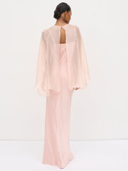 Alaia Organza Cape - Blush