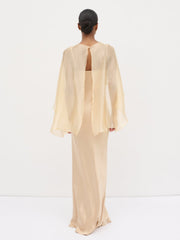 Alaia Organza Cape - Bronze