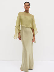 Alaia Organza Cape - Olive