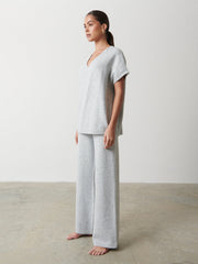 Alexia Cross Over Knitted Vest - Grey