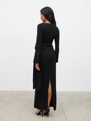 Ambrose Lace Cut Out Maxi Dress - Black