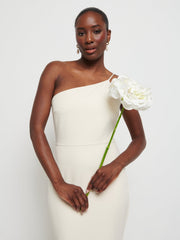 Amelia Crepe Maxi Bridesmaid Dress - Champagne