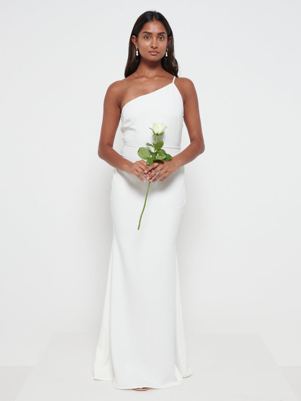 Amelia Crepe Maxi Dress - Ivory
