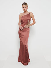 Matte Satin Mahogany Bridesmaid Swatch