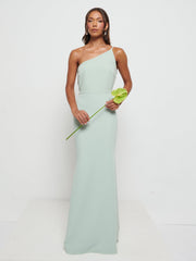 Amelia Crepe Maxi Bridesmaid Dress - Sage