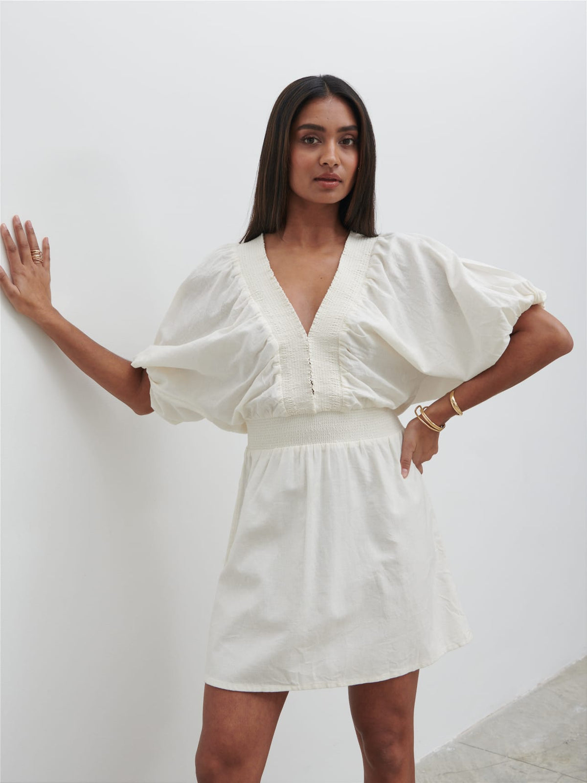Bailey Mini Dress - White
