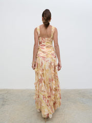 Brielle Maxi Dress - Terracotta Petal