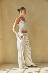 Camille Wide Leg Linen Pants