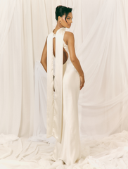 Lethe Scarf Backless Maxi Dress - Ivory