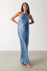 Chloé Scarf Maxi Dress - Powder Blue