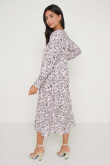 Dotty Day Dress - Pink Leopard